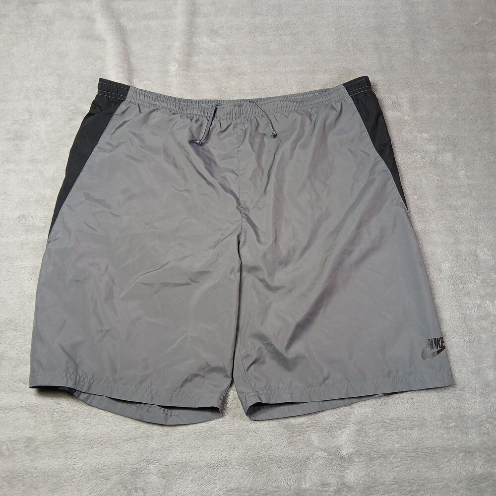 Nike Mens Large L Gray Brief Lined Shorts Gym Training Athletic 255988 Gorpcore